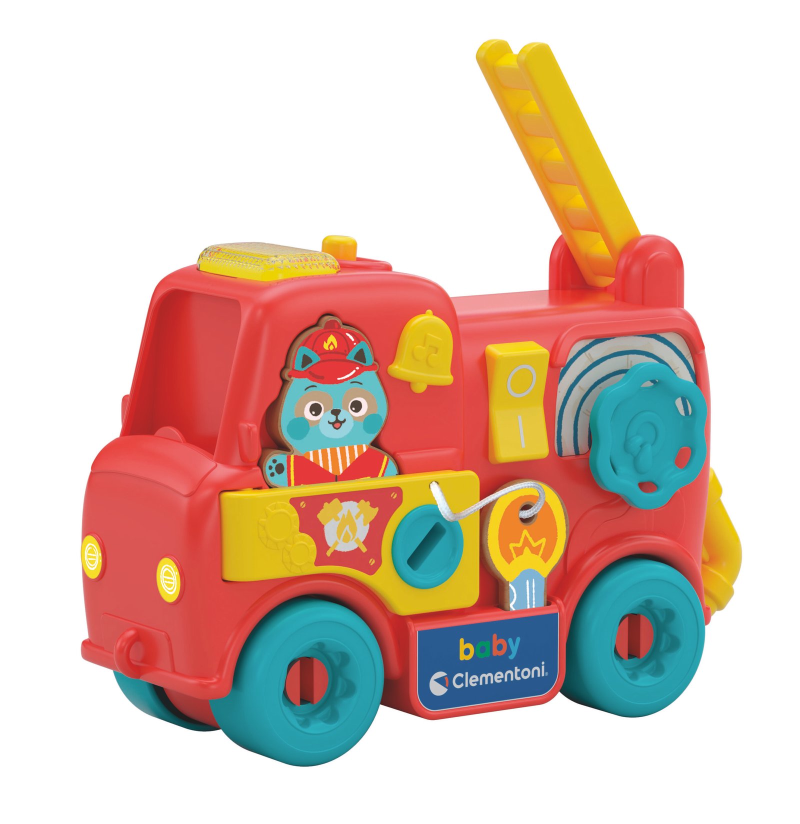 Clementoni baby lavinamasis žaislas – gaisrinė mašina MONTESSORI BABY FIRE ENGINE