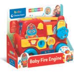 Clementoni baby lavinamasis žaislas – gaisrinė mašina MONTESSORI BABY FIRE ENGINE