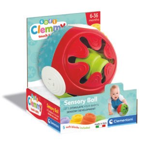 Clementoni baby lavinamasis žaislas – sensorinis kamuolys SOFT CLEMMY SENSORY BALL