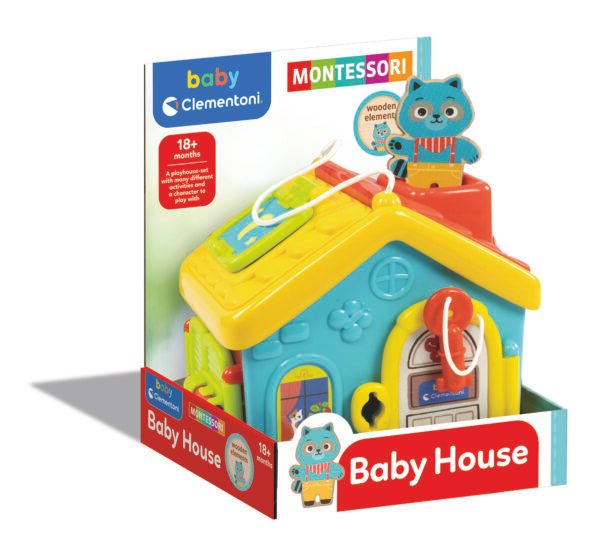 Clementoni baby lavinamasis žaislas – veiklos namelis MONTESSORI BABY HOUSE
