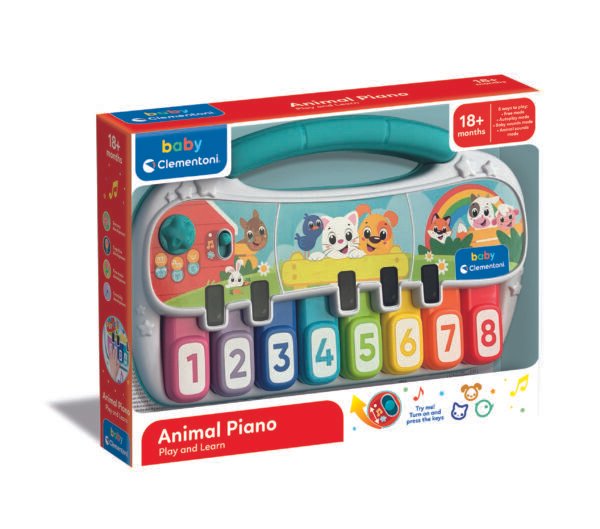 Clementoni baby muzikinis žaislas – pianinas ANIMAL PIANO