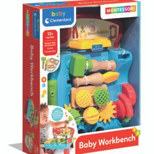 Clementoni baby lavinamasis žaislas – veiklos stalas MONTESSORI BABY WORKBENCH