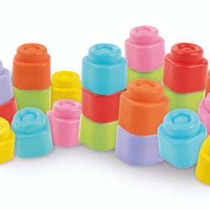 Clementoni baby lavinamasis žaislas – minkšti kaladėliai SOFT CLEMMY 20 vnt.