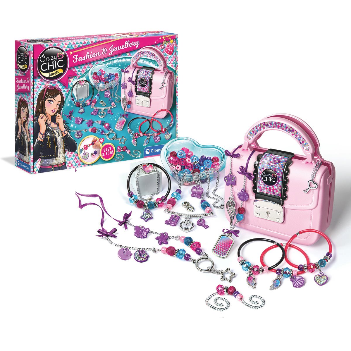 Clementoni Crazy Chic papuošalų kūrimo rinkinys Fashion & Jewellery