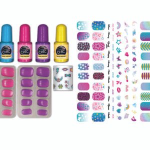 Clementoni Crazy Chic nagų dekoravimo rinkinys vaikams Shiny Nails