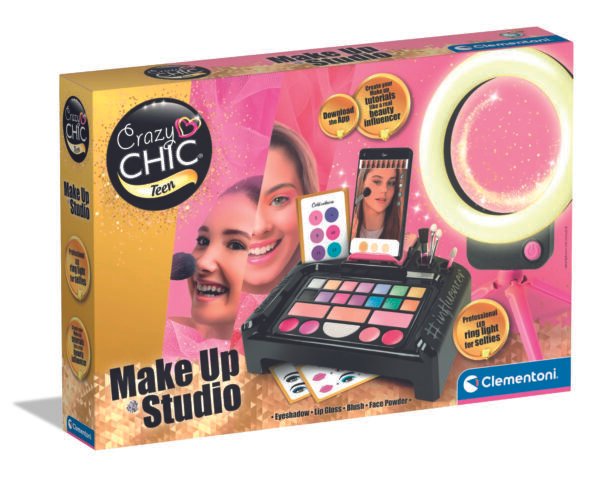 Clementoni Crazy Chic makiažo rinkinys vaikams Make Up Studio