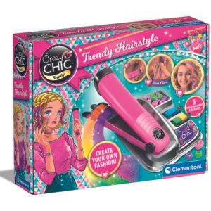 Clementoni Crazy Chic plaukų formavimo rinkinys vaikams Trendy Hairstyle