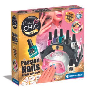 Clementoni Crazy Chic nagų dizaino rinkinys vaikams Passion Nails