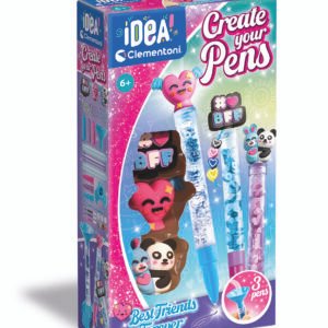 Clementoni IDEA kūrybinis rašiklių dekoravimo rinkinys vaikams Create Your Pens Best Friends Forever