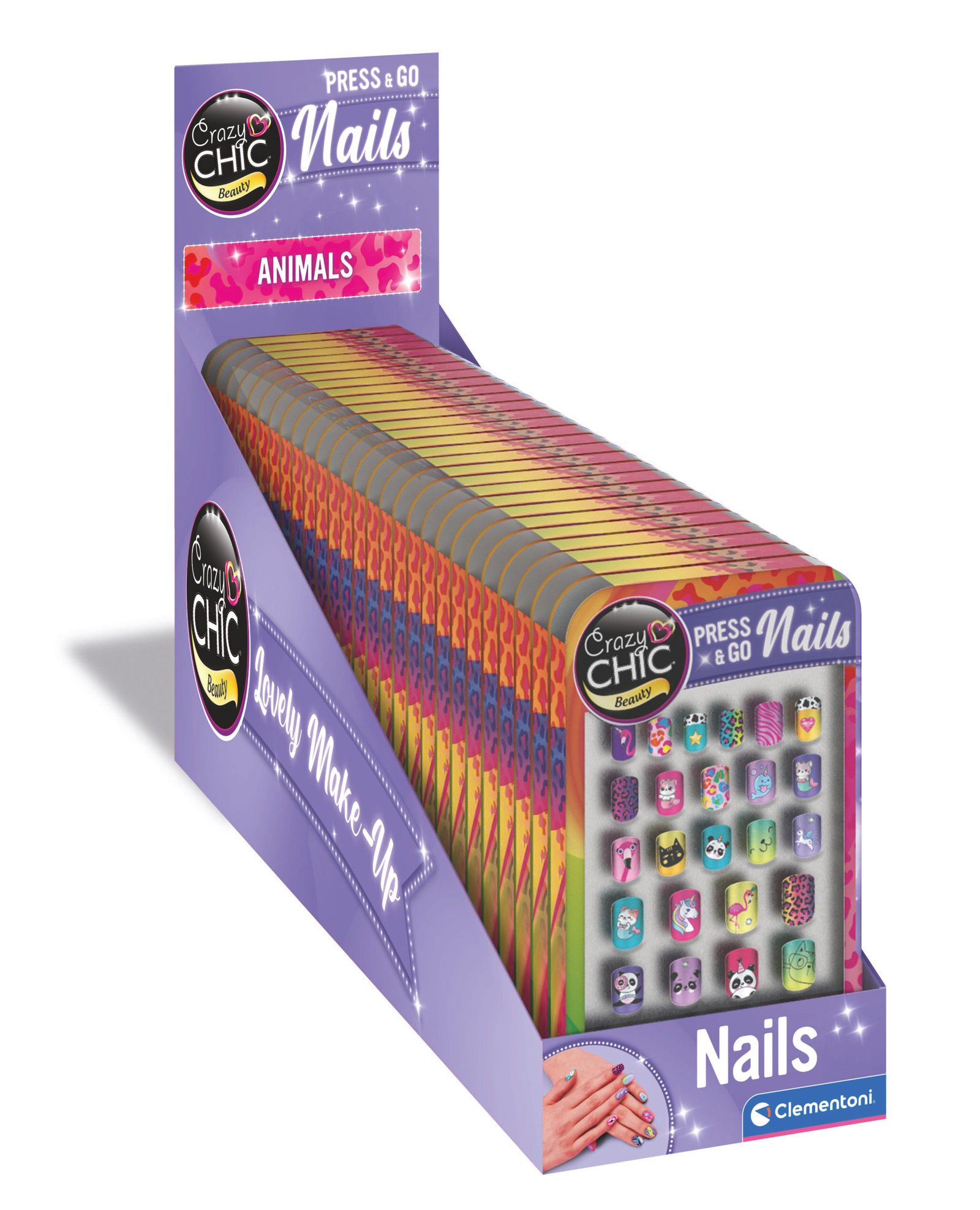 Clementoni Crazy Chic priklijuojami nagai vaikams Animals