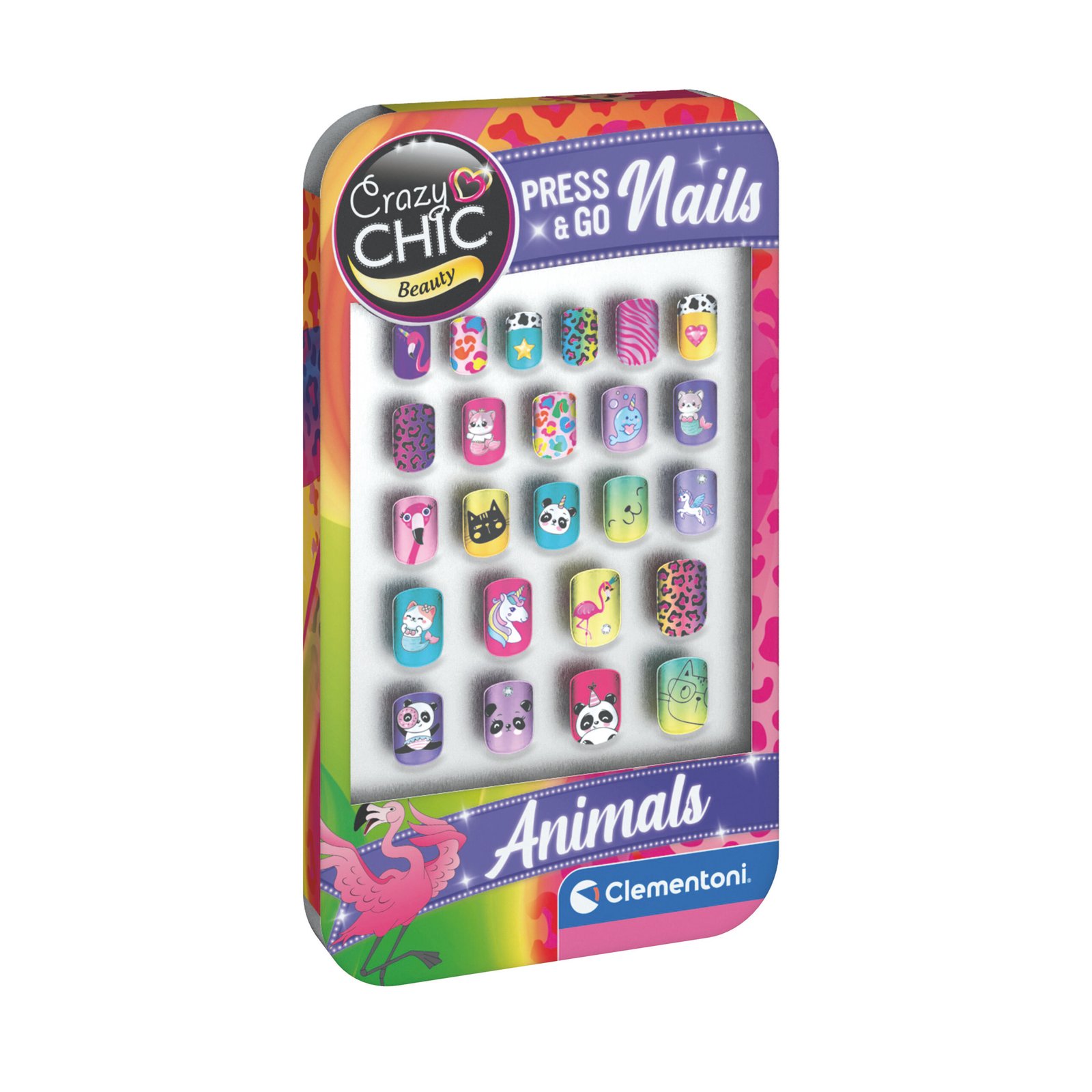 Clementoni Crazy Chic priklijuojami nagai vaikams Animals