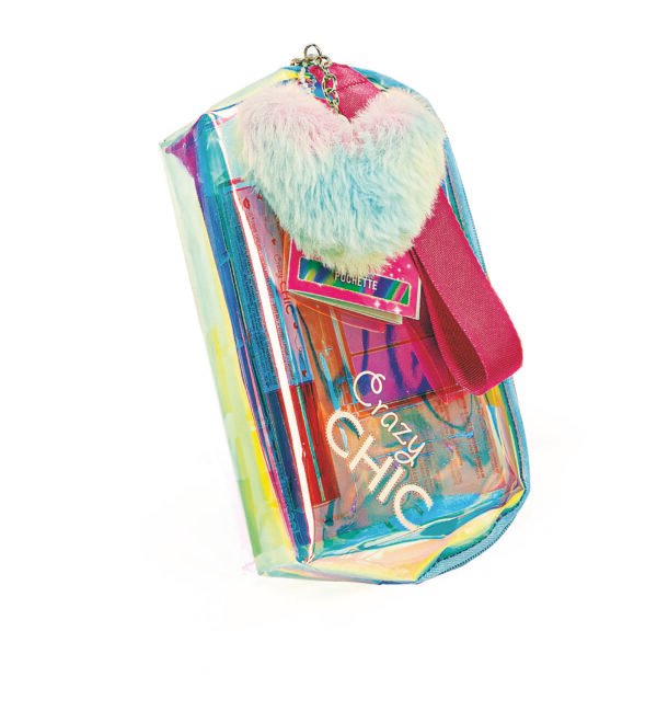 Clementoni Crazy Chic makiažo rinkinys vaikams Eyeshadows & Lip Gloss su kosmetine