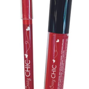 Clementoni Crazy Chic lūpų blizgis ir pieštukas vaikams Lovely Make-Up (raudonas)