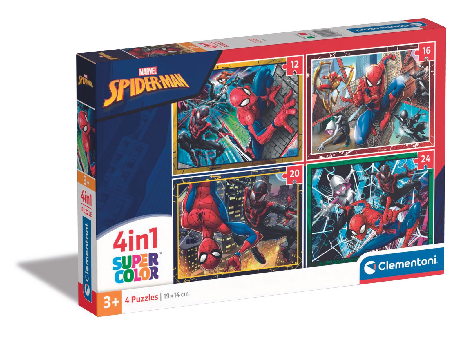 Clementoni Spider-Man dėlionių rinkinys 4in1 vaikams