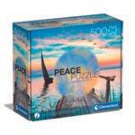 Clementoni Peace Puzzle dėlionė, 500 detalių (ežeras ir burlaivis)