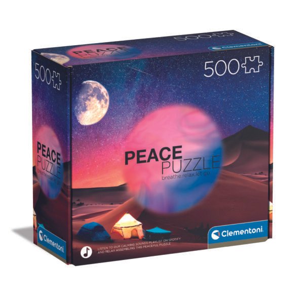 Clementoni Peace Puzzle dėlionė, 500 detalių (dykumos naktis)