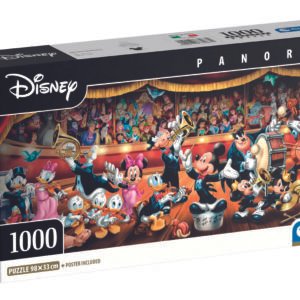 Clementoni Disney Panorama dėlionė „Mickey & Friends Orchestra“, 1000 detalių