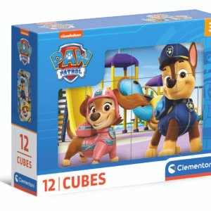 Clementoni Paw Patrol kubelių dėlionė, 12 kubelių