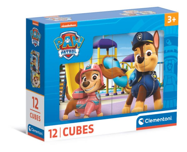 Clementoni Paw Patrol kubelių dėlionė, 12 kubelių