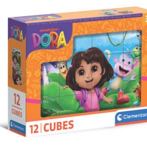 Clementoni Dora kubelių dėlionė, 12 kubelių