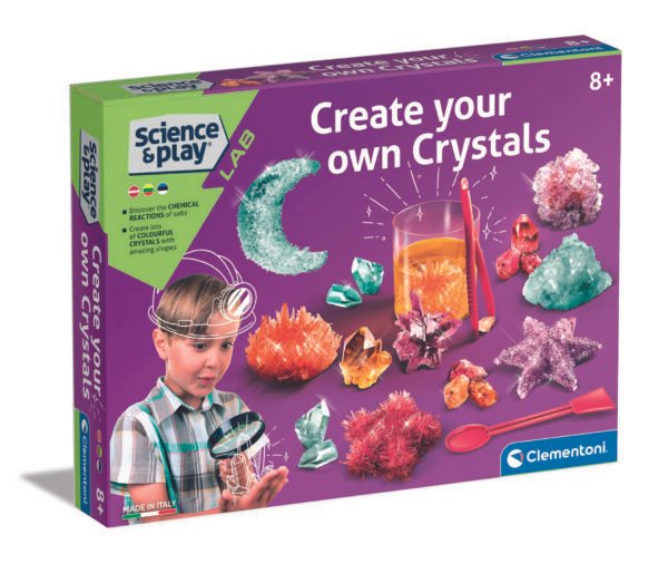 Clementoni Science & Play Create Your Own Crystals edukacinis rinkinys