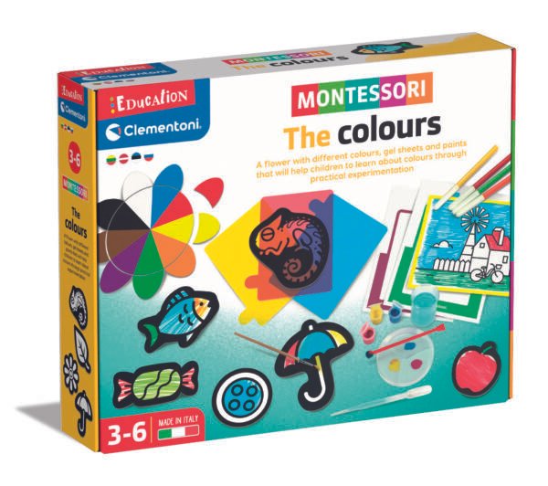 Clementoni Montessori spalvų pažinimo lavinamasis žaislas