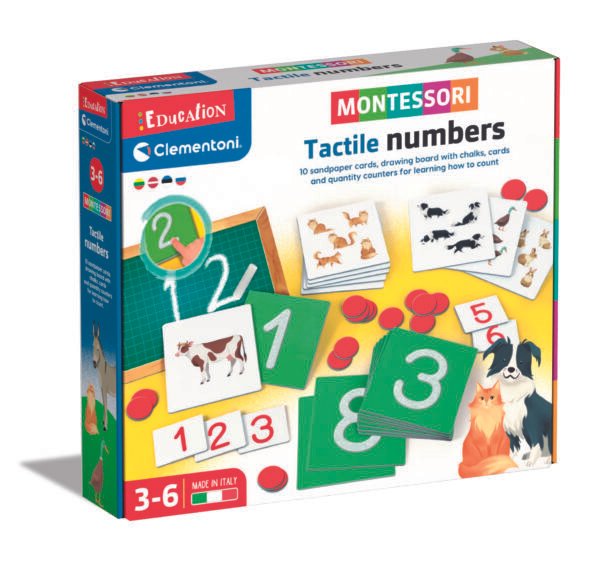 Clementoni Montessori taktiliniai skaičiai lavinamasis žaislas