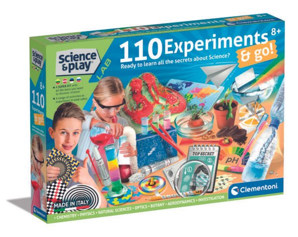 Clementoni Science & Play 110 eksperimentų edukacinis rinkinys