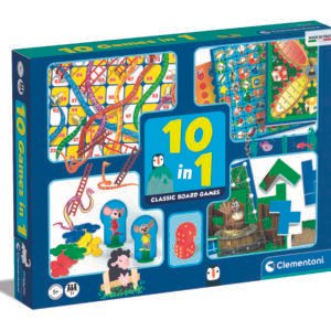 Clementoni stalo žaidimų rinkinys 10 in 1 vaikams