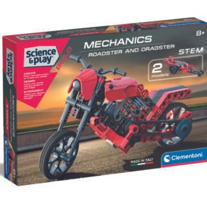 Clementoni Science & Play Mechanics motociklas Roadster & Dragster konstruktorius