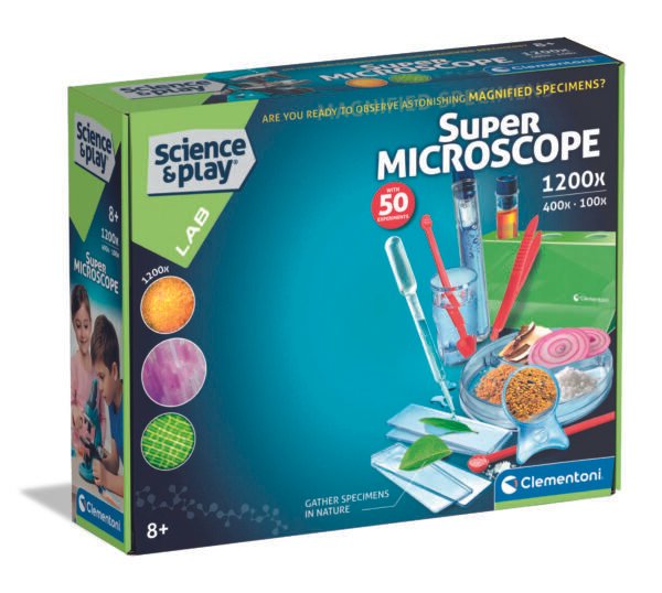 Clementoni Science & Play Super Microscope 1200x edukacinis mikroskopas