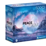 Clementoni Peace Puzzle dėlionė, 500 detalių (kalnai ir šiaurės pašvaistė)