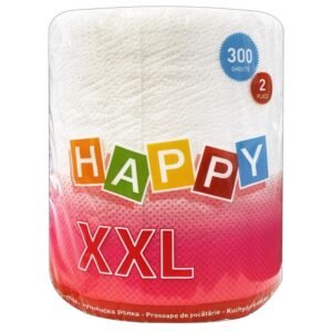 Happy XXL popieriniai rankšluosčiai, 1 rulonas, 300 lapelių