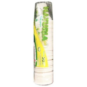 Naturia Bio plastikiniai puodeliai, 70 ml, 50 vnt