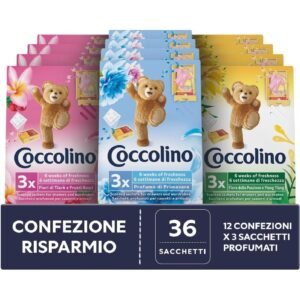 Coccolino spintos kvapikliai drabužiams, 3 vnt. (įvairūs kvapai)