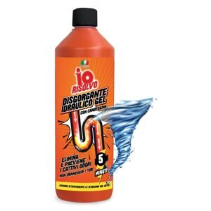 IO Risolvo Disgorgante Idraulico Gel su balikliu kanalizacijos vamzdžių valiklis, 1000 ml