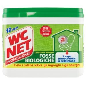 WC Net Professional Fosse Biologiche biologinis nuotekų sistemos aktyvatorius, 12 kapsulių