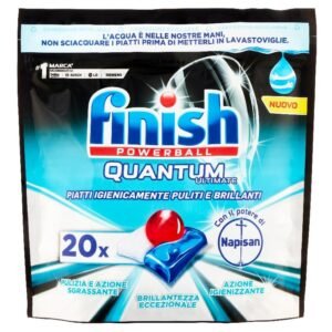 Finish Powerball Quantum Ultimate indaplovių kapsulės Napisan, 20 vnt.