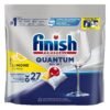 Finish Powerball Quantum All in 1 indaplovių kapsulės Lemon, 27 vnt.