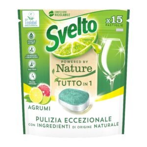 Svelto indaplovių tabletės Citrus Nature All-in-1, 15 vnt.