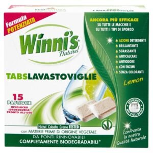 Winni's indaplovių tabletės Lemon, 15 vnt.