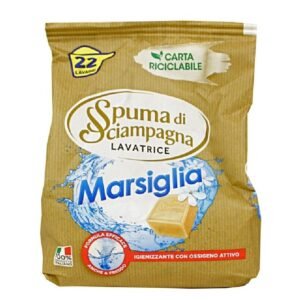Spuma di Sciampagna skalbimo milteliai Marsiglia, 22 skalbimai