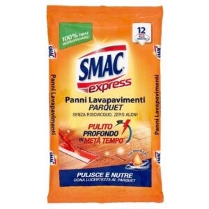 Smac Express drėgnos grindų šluostės parketui, 12 vnt.