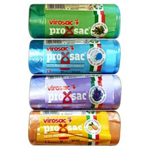 Virosac Proxsac šiukšlių maišai su rankenomis, 52×65 cm, 15 vnt