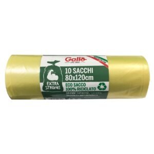 Gallo Extra Strong šiukšlių maišai, 80×120 cm, geltoni, 10 vnt
