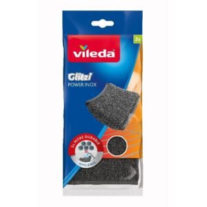 Vileda Glitzi Power Inox nerūdijančio plieno kempinės, 2 vnt.