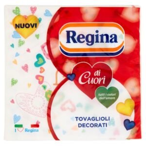 Regina „Cuori“ servetėlės su širdelėmis, 33 × 33 cm, 3 sluoksnių
