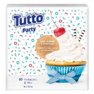Tutto Party servetėlės, 38 × 38 cm, 30 vnt., 2 sluoksnių
