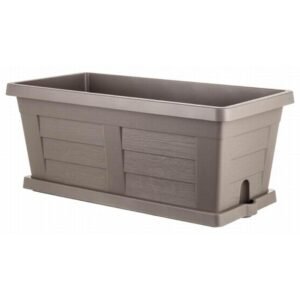 Gėlių lovelis „Wooden“ 60 cm, cappuccino spalvos