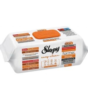 Sleepy Easy Clean paviršių valymo servetėlės su apelsinų kvapu, 100 vnt